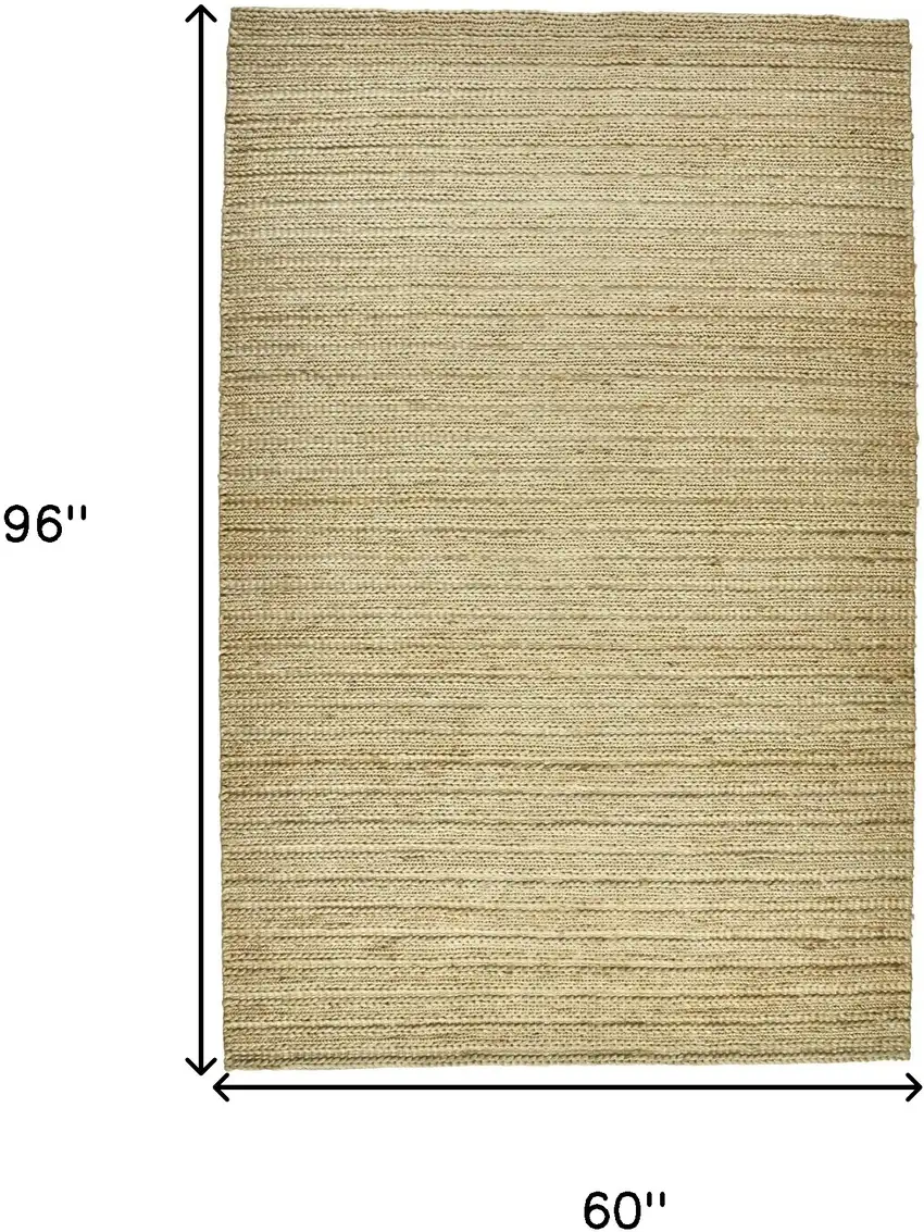 Tan Ivory And Taupe Hand Woven Area Rug Photo 10