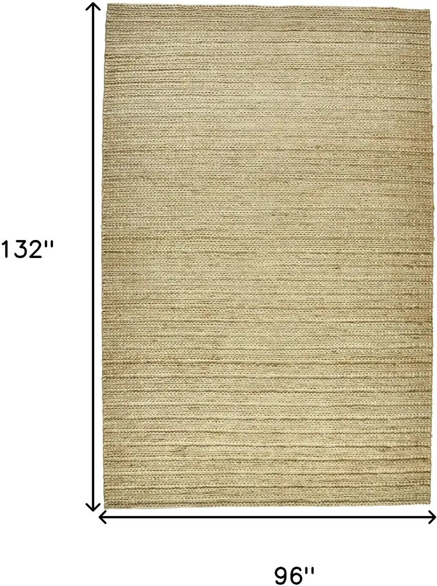 Tan Ivory And Taupe Hand Woven Area Rug Photo 10