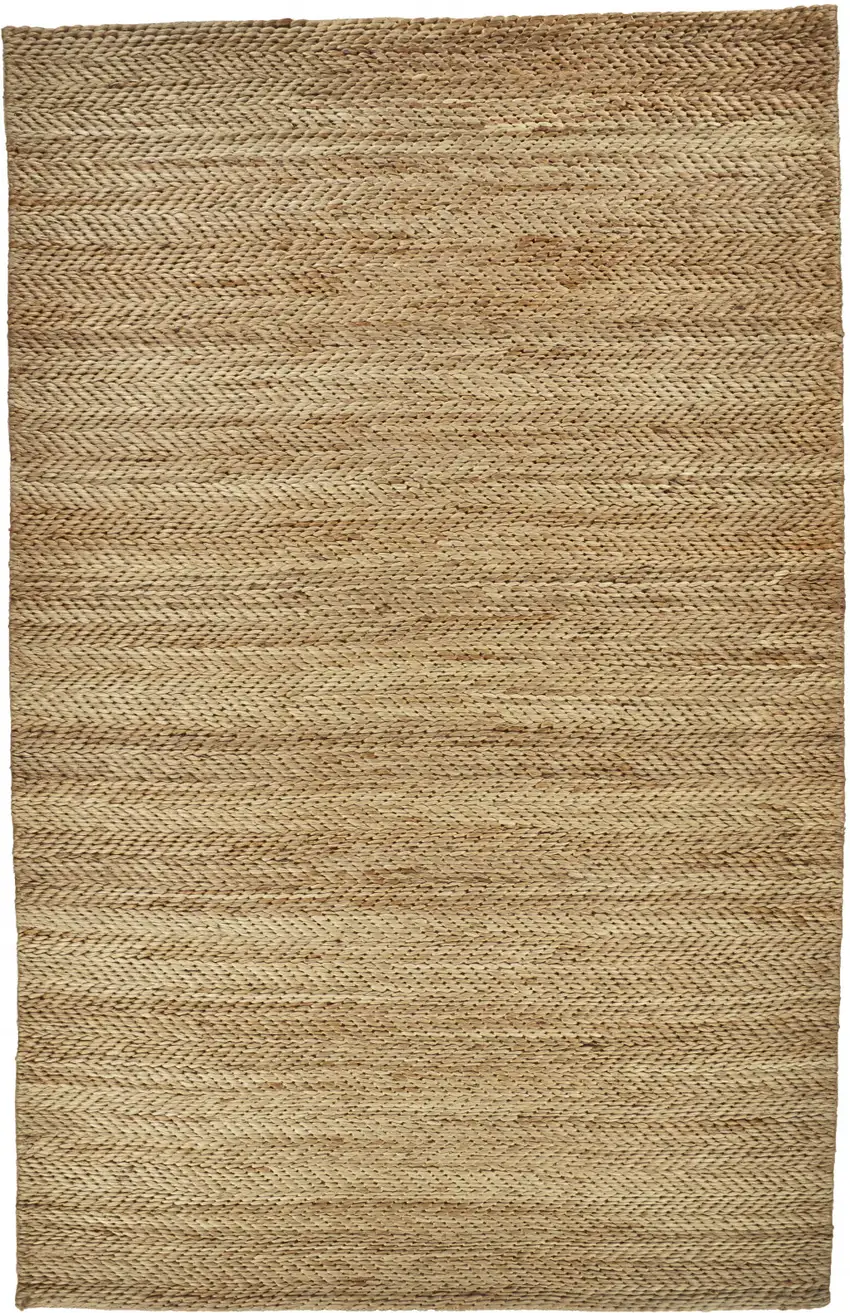 Tan Orange And Brown Hand Woven Area Rug Photo 1
