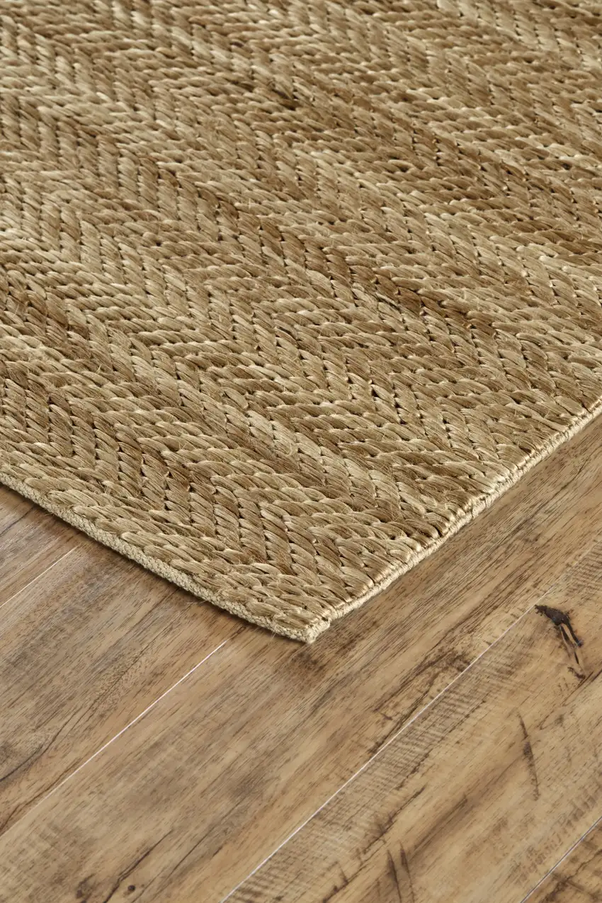 Tan Orange And Brown Hand Woven Area Rug Photo 8