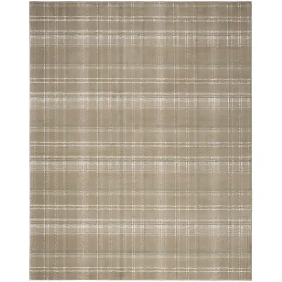 Tan Plaid Area Rug Photo 8