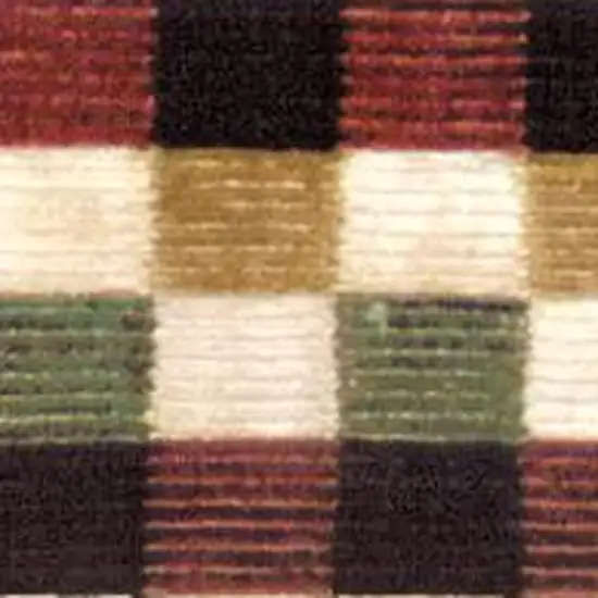 Tan Red And Black Oriental Hand Knotted Area Rug Photo 4