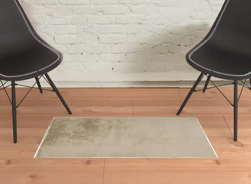 Tan Shag Area Rug Photo 2