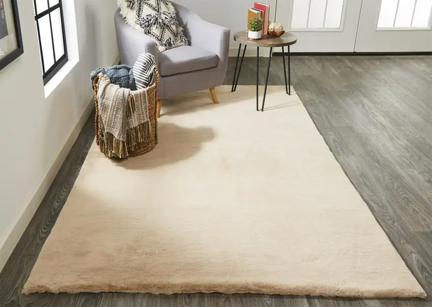 Tan Shag Area Rug Photo 7