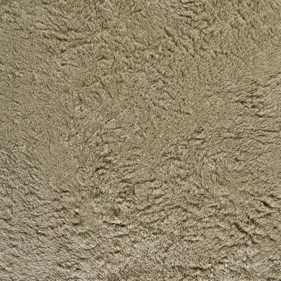 Tan Shag Hand Tufted Area Rug Photo 5