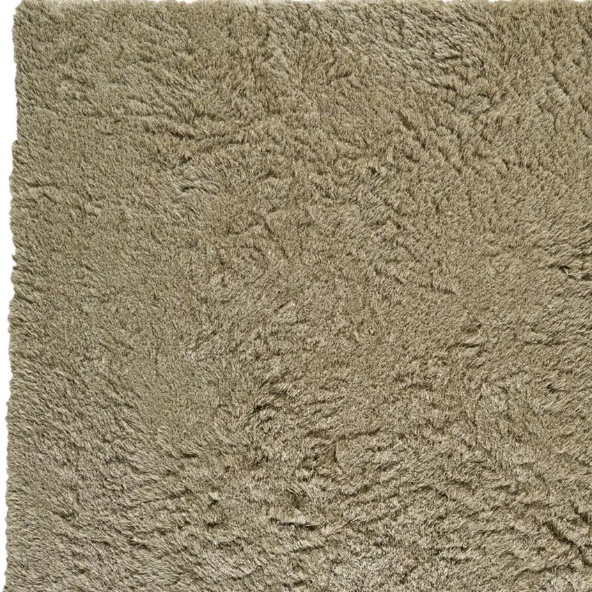 Tan Shag Hand Tufted Area Rug Photo 9