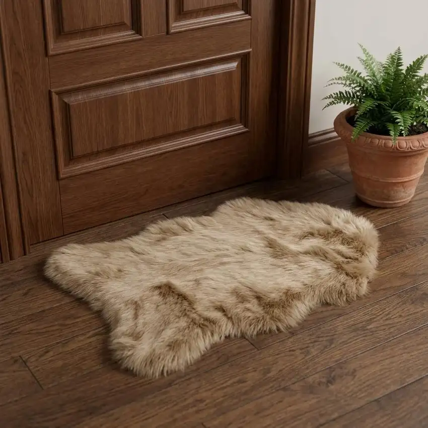 Tan Shag Area Rug Photo 1