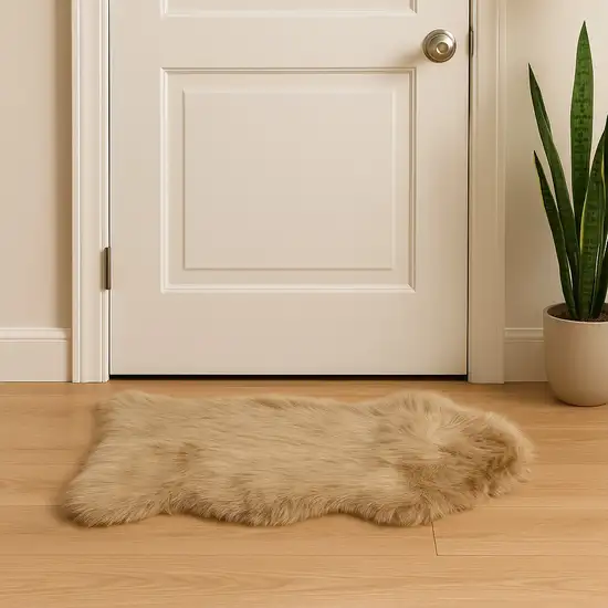 Tan Shag Area Rug Photo 1