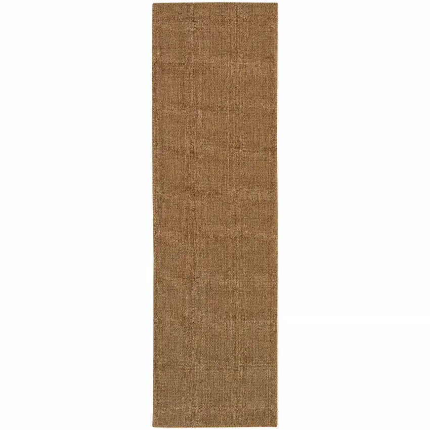 Tan Stain Resistant Indoor Outdoor Area Rug Photo 1