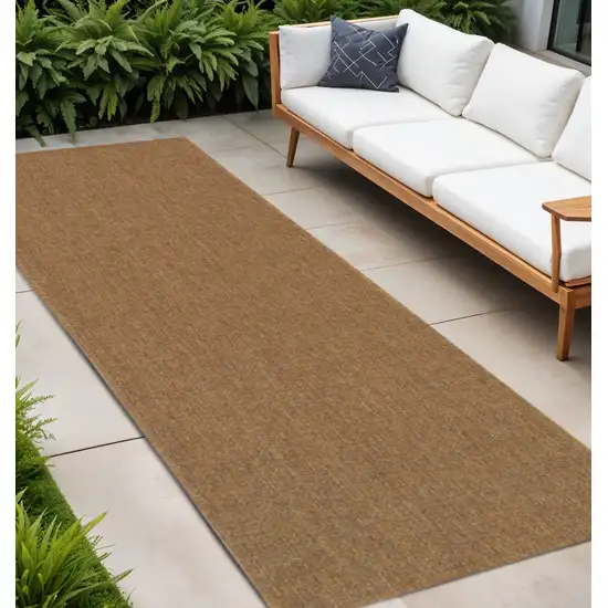Tan Stain Resistant Indoor Outdoor Area Rug Photo 1