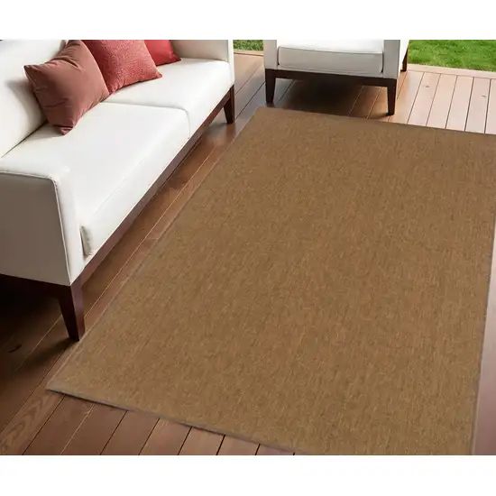 Tan Stain Resistant Indoor Outdoor Area Rug Photo 1