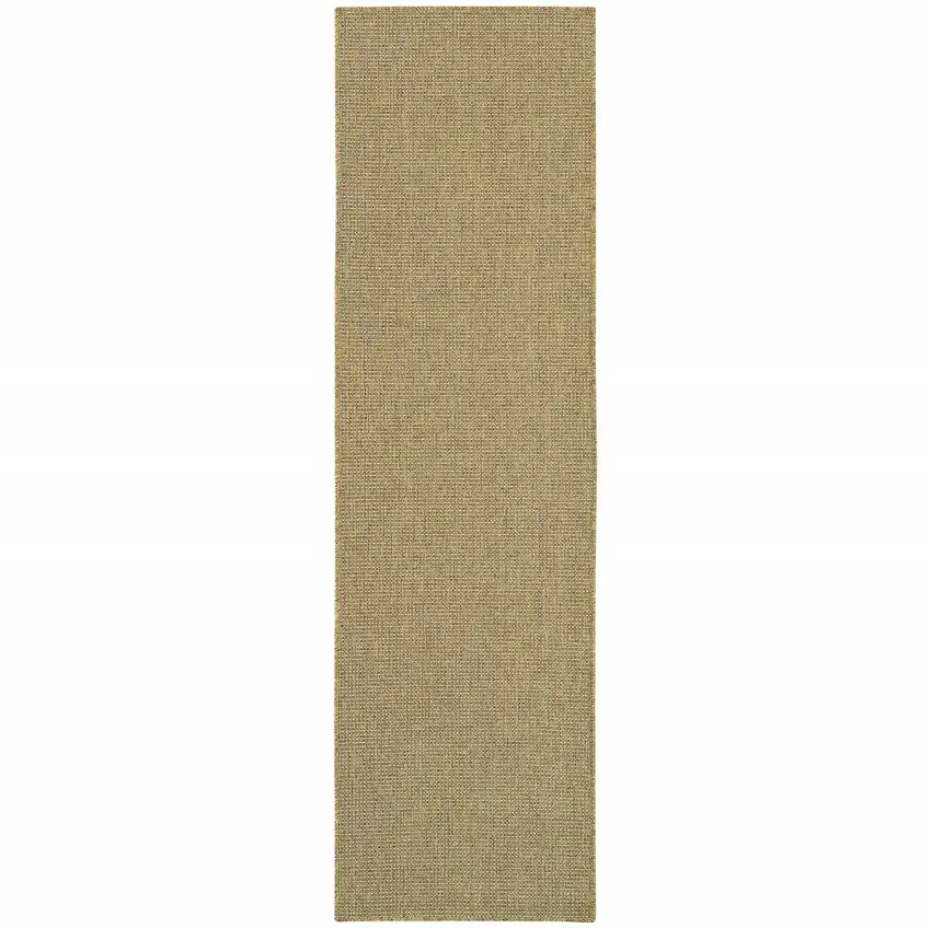 Tan Stain Resistant Indoor Outdoor Area Rug Photo 1