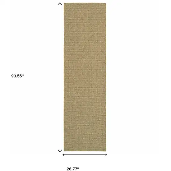 Tan Stain Resistant Indoor Outdoor Area Rug Photo 3