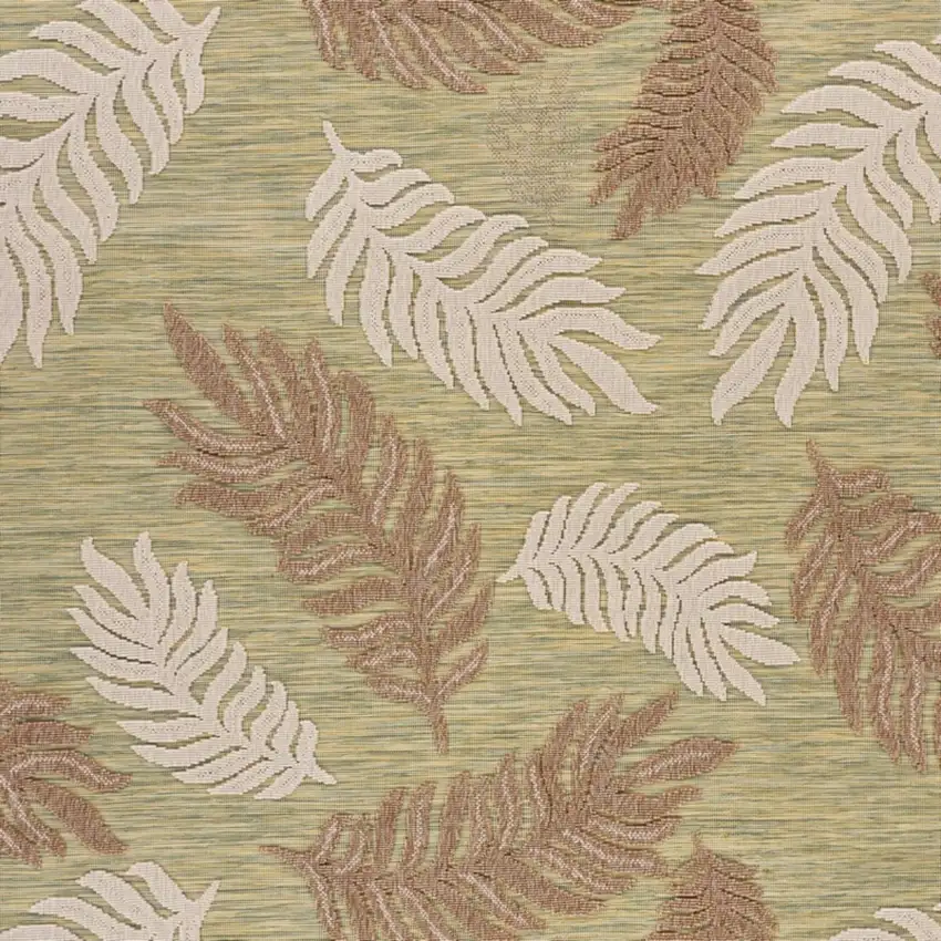 Green And Ivory Indoor Outdoor Area Rug Photo 4