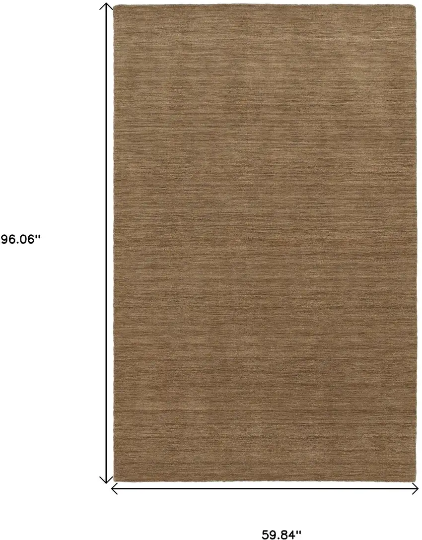 Tan Wool Hand Tufted Area Rug Photo 3