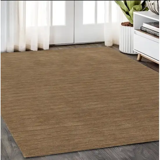 Tan Wool Hand Tufted Area Rug Photo 1