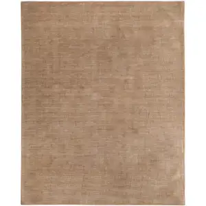 Photo of Tan Wool Hand Woven Area Rug
