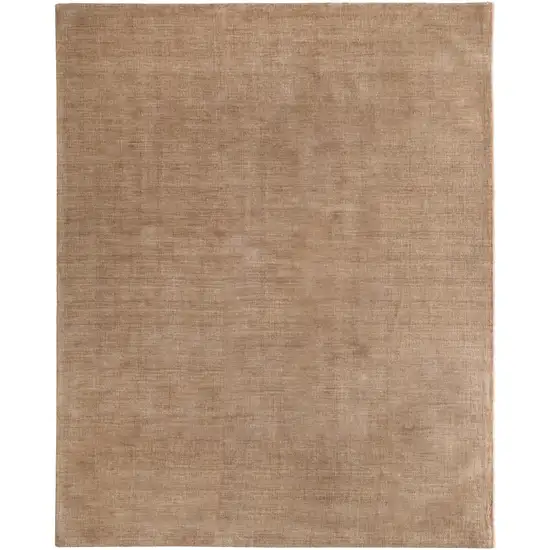 Tan Wool Hand Woven Area Rug Photo 2