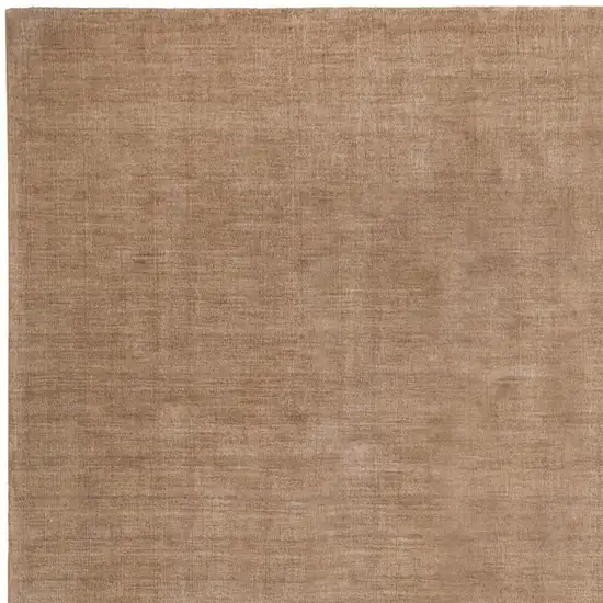 Tan Wool Hand Woven Area Rug Photo 3