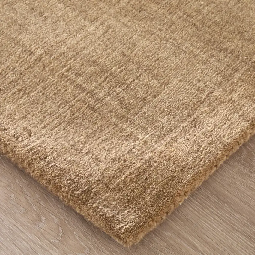 Tan Wool Hand Woven Area Rug Photo 7