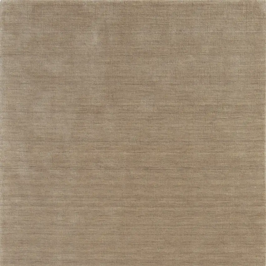 Tan Wool Hand Woven Area Rug Photo 6