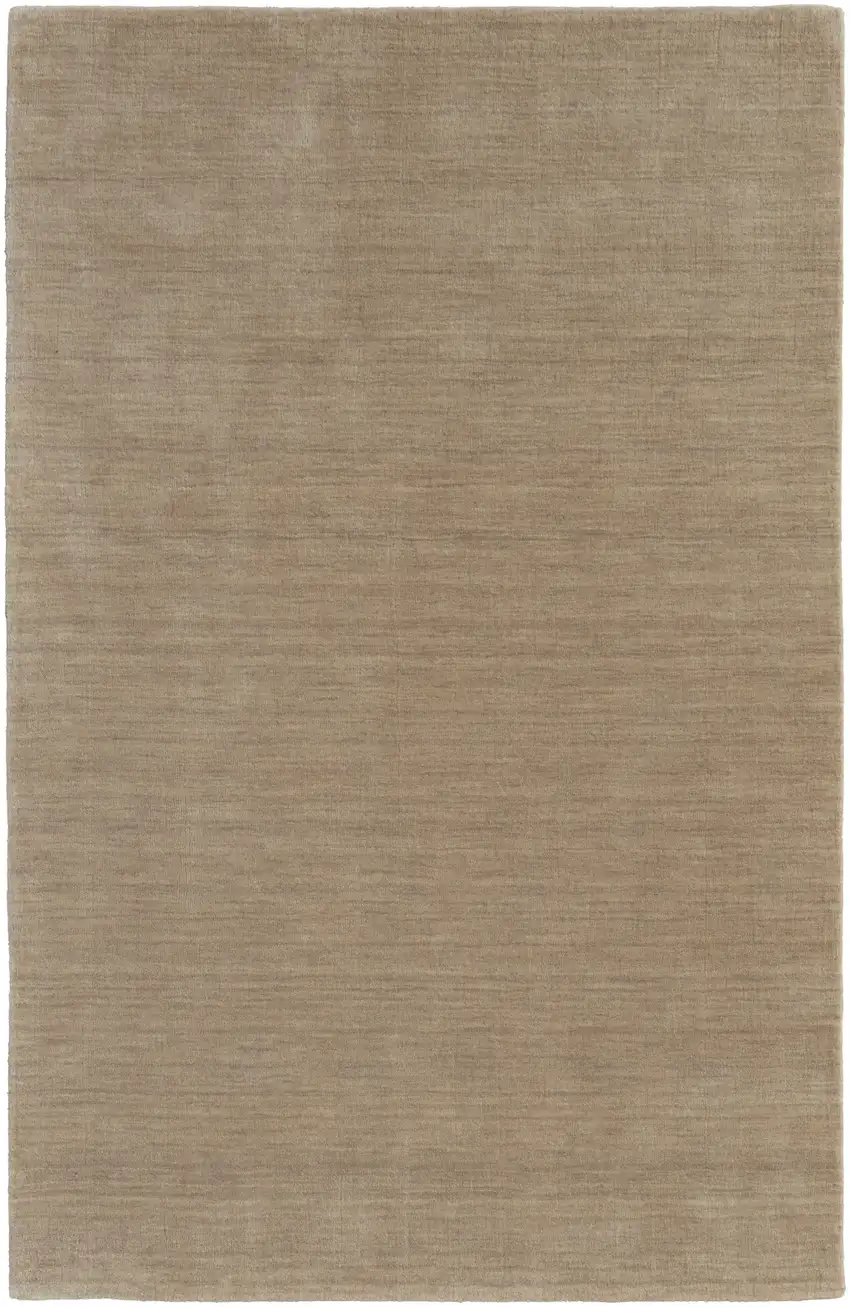 Tan Wool Hand Woven Area Rug Photo 2