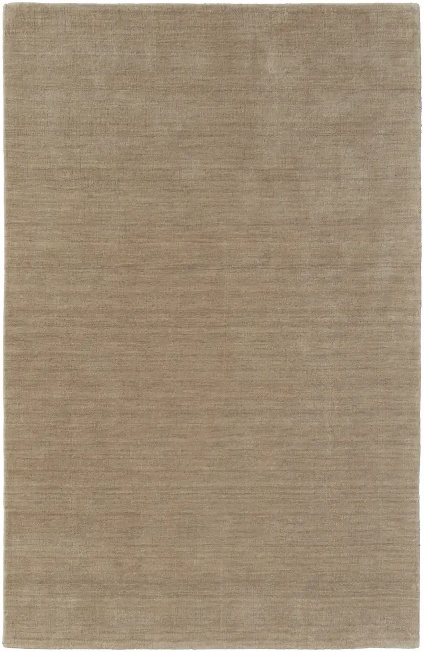 Tan Wool Hand Woven Area Rug Photo 4