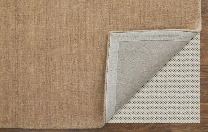 Tan Wool Hand Woven Area Rug Photo 8