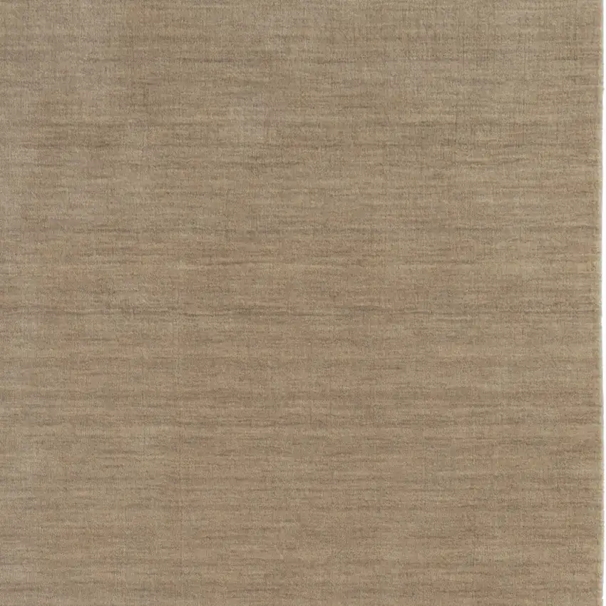 Tan Wool Hand Woven Area Rug Photo 6