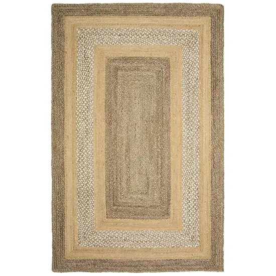 Tan Hand Braided Area Rug Photo 1
