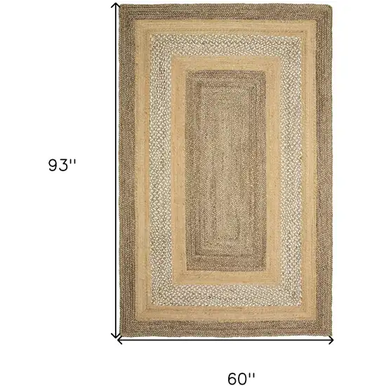 Tan Hand Braided Area Rug Photo 6