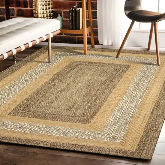 Tan Hand Braided Area Rug Photo 5