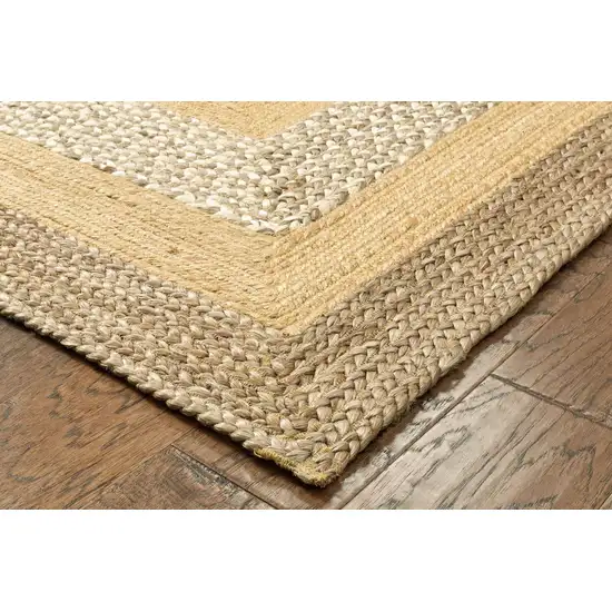 Tan Hand Braided Area Rug Photo 3