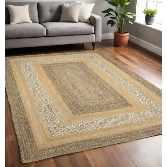 Tan Hand Braided Area Rug Photo 7