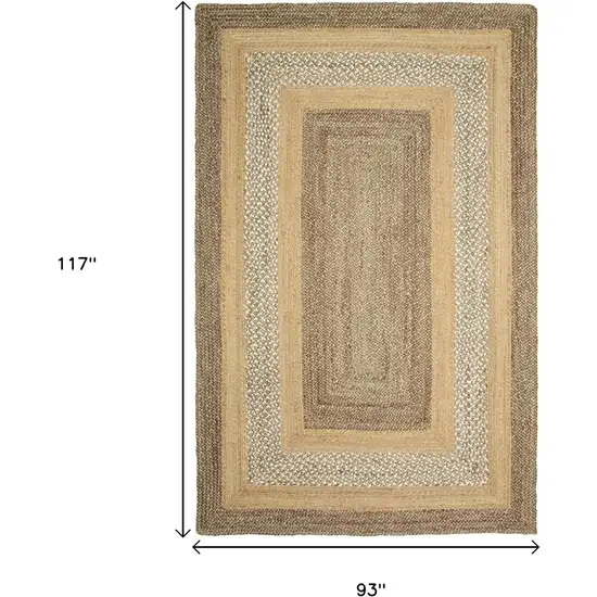 Tan Jute Hand Braided Area Rug Photo 7