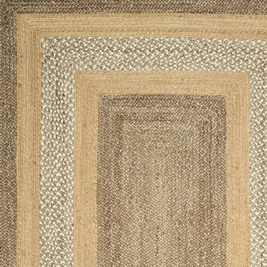 Tan Jute Hand Braided Area Rug Photo 3