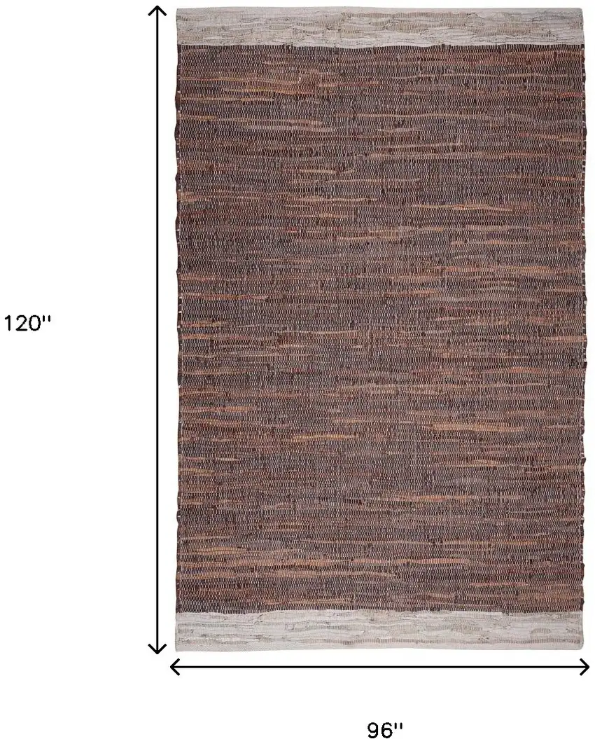 Tan and Beige Patchwork Hand Woven Area Rug Photo 3