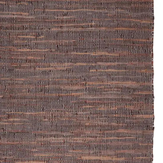 Tan and Beige Patchwork Hand Woven Area Rug Photo 5