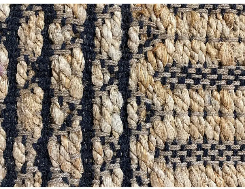 Tan and Black Ornate Geometric Area Rug Photo 6