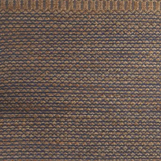 Tan and Blue Detailed Lattice Area Rug Photo 9