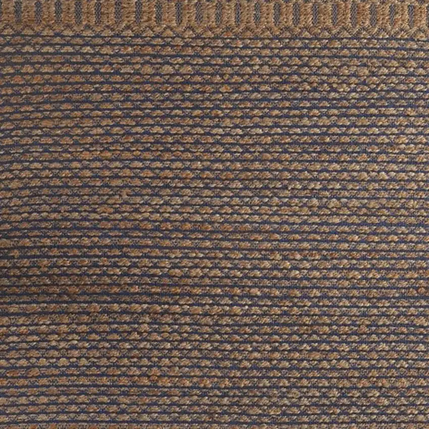 Tan and Blue Detailed Lattice Area Rug Photo 9