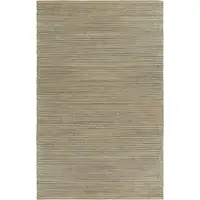 Photo of Tan and Blue Undertone Striated Area Rug