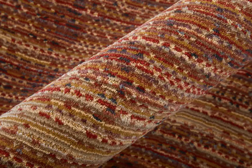 Tan and Brown Power Loom Area Rug Photo 4