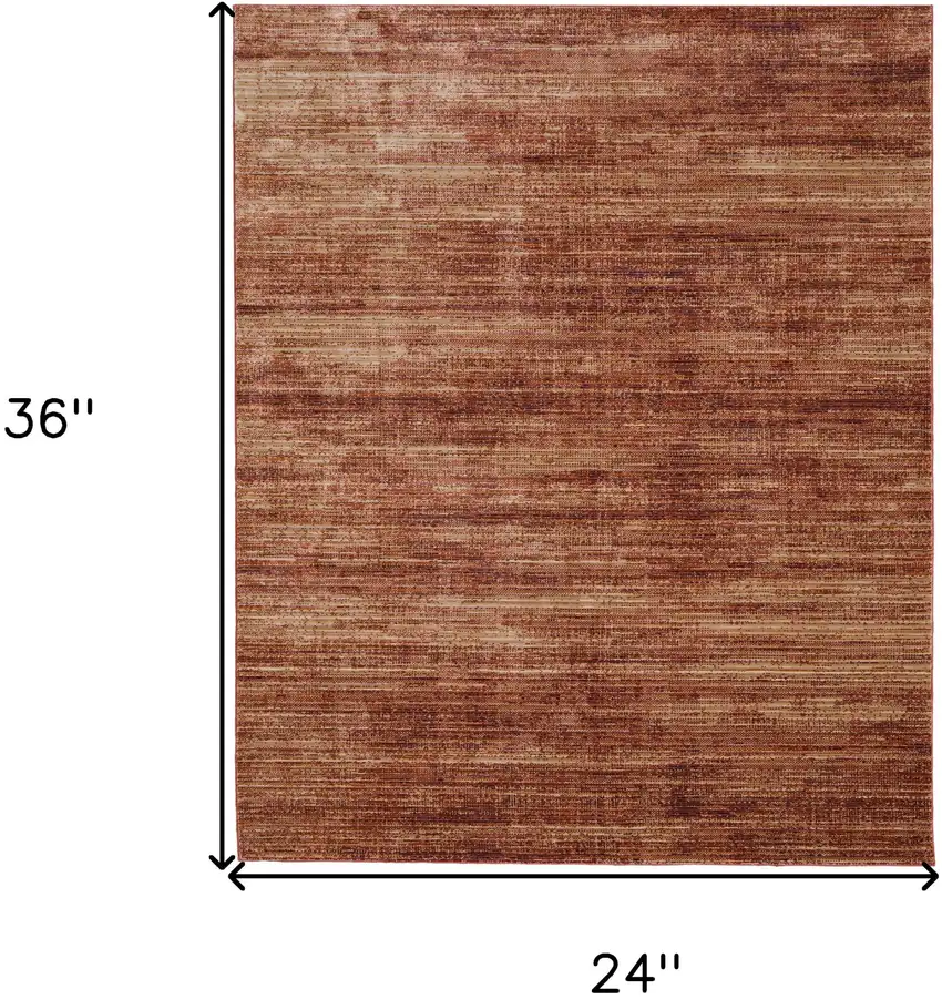 Tan and Brown Power Loom Area Rug Photo 3