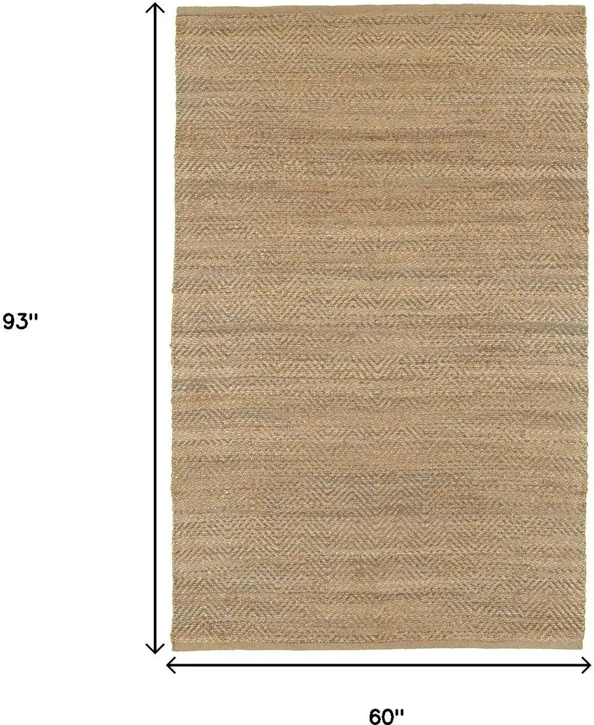 Natural Jute Hand Woven Area Rug Photo 7