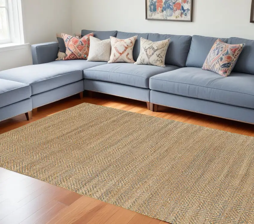 Natural Hand Woven Area Rug Photo 1