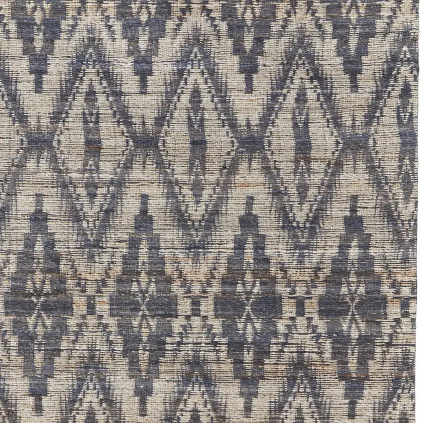Tan and Gray Geometric Hand Woven Area Rug Photo 8