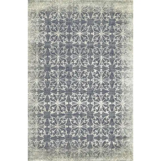 Tan and Gray Geometric Power Loom Area Rug Photo 3