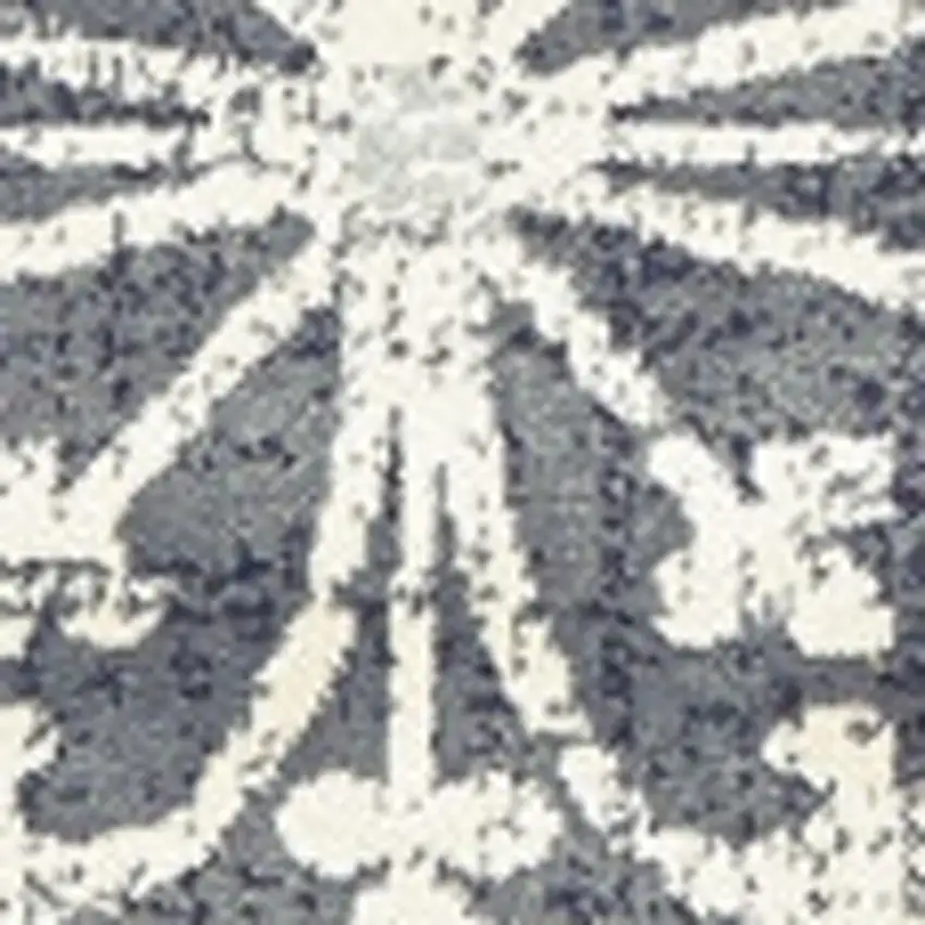 Tan and Gray Geometric Power Loom Area Rug Photo 4