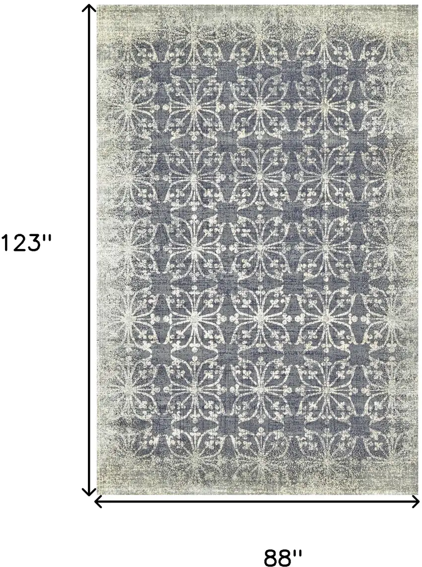 Tan and Gray Geometric Power Loom Area Rug Photo 5